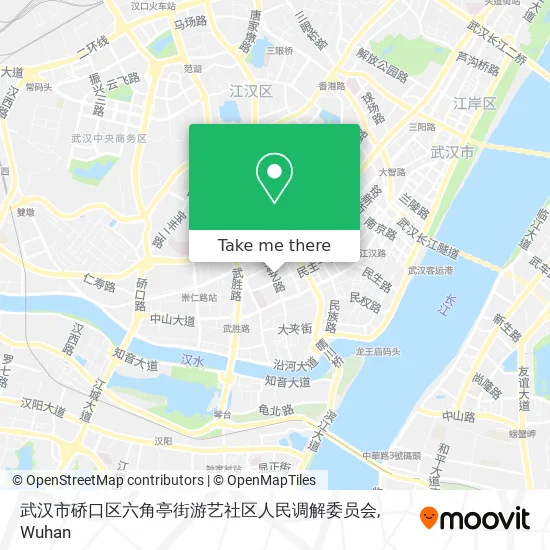 武汉市硚口区六角亭街游艺社区人民调解委员会 map
