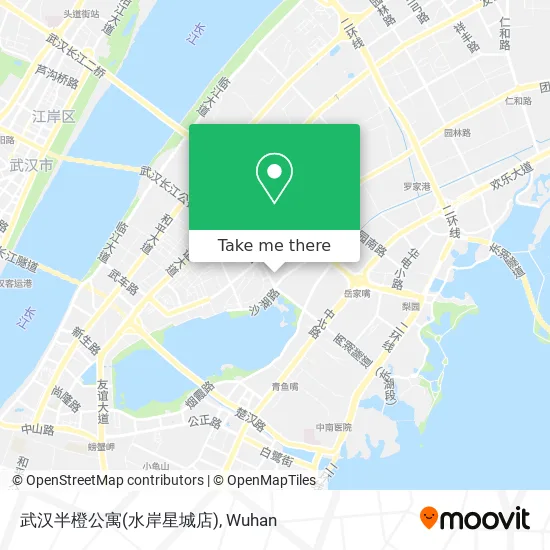 武汉半橙公寓(水岸星城店) map