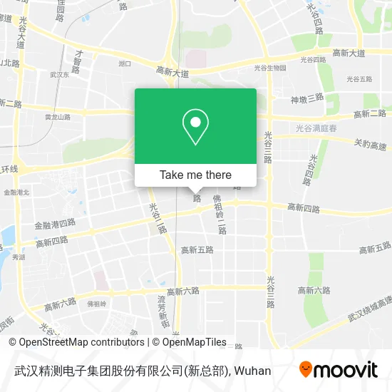 武汉精测电子集团股份有限公司(新总部) map