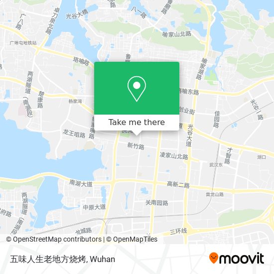 五味人生老地方烧烤 map