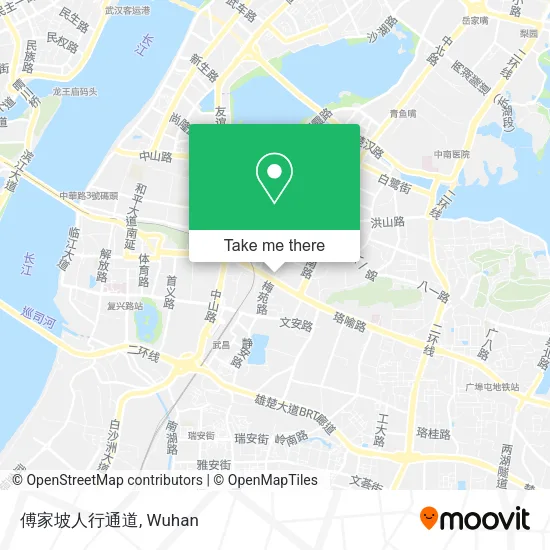 傅家坡人行通道 map