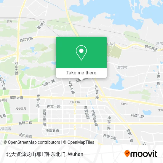 北大资源龙山郡1期-东北门 map