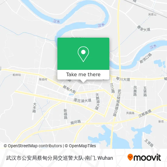 武汉市公安局蔡甸分局交巡警大队-南门 map