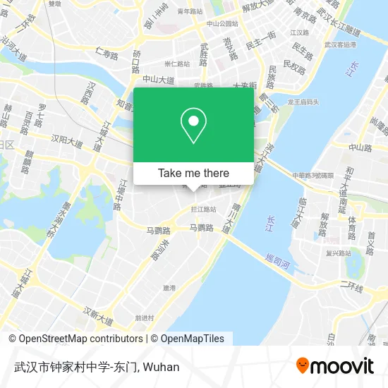 武汉市钟家村中学-东门 map