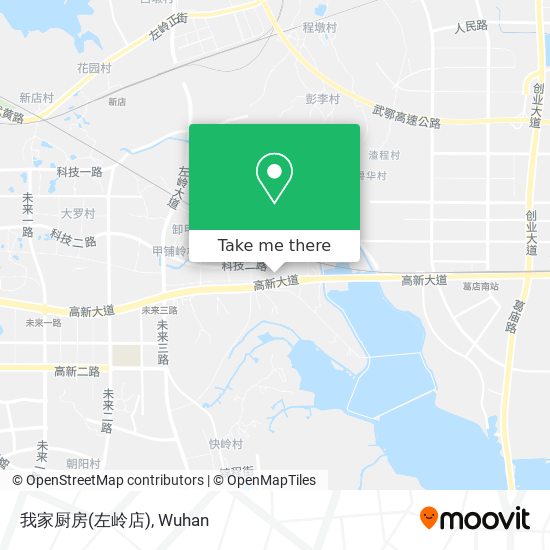 我家厨房(左岭店) map