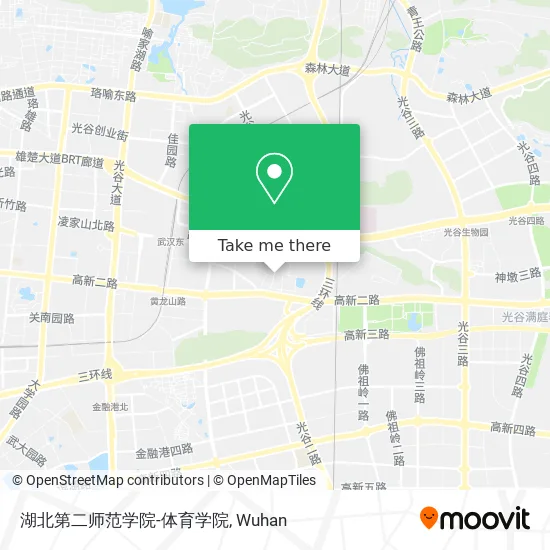湖北第二师范学院-体育学院 map