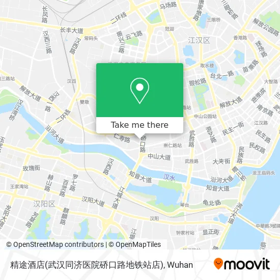 精途酒店(武汉同济医院硚口路地铁站店) map