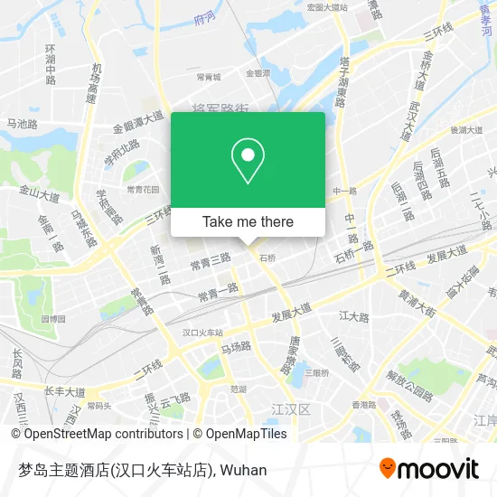 梦岛主题酒店(汉口火车站店) map