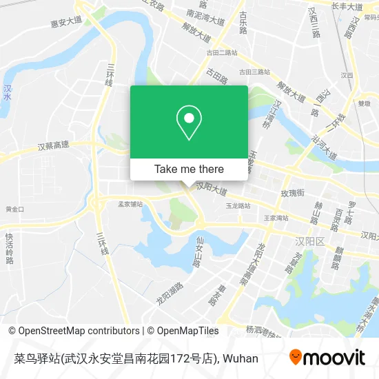 菜鸟驿站(武汉永安堂昌南花园172号店) map