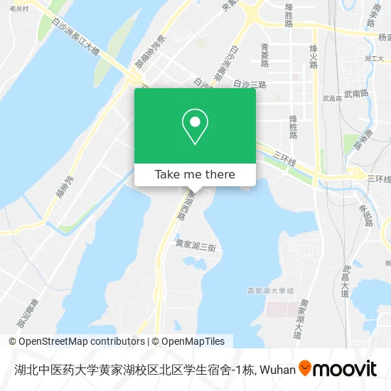 湖北中医药大学黄家湖校区北区学生宿舍-1栋 map