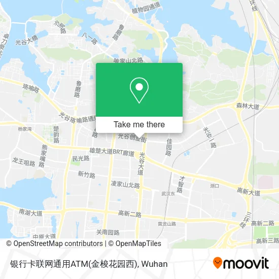 银行卡联网通用ATM(金梭花园西) map
