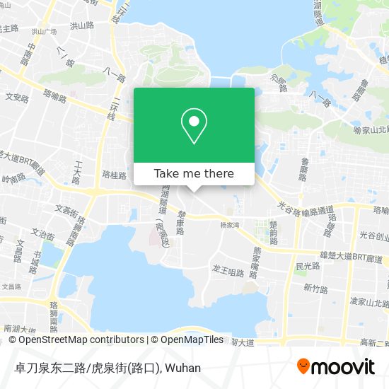 卓刀泉东二路/虎泉街(路口) map