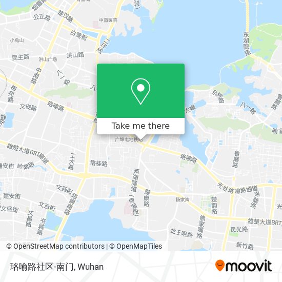 珞喻路社区-南门 map