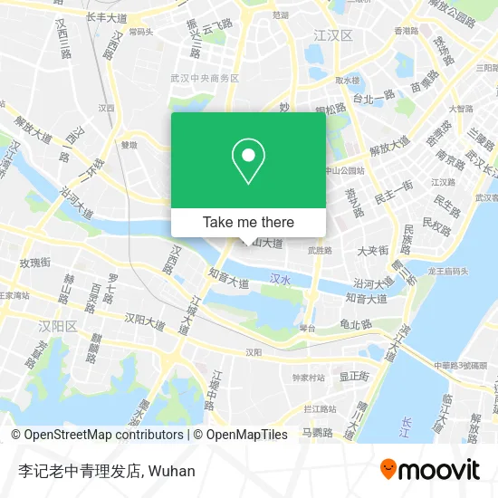 李记老中青理发店 map