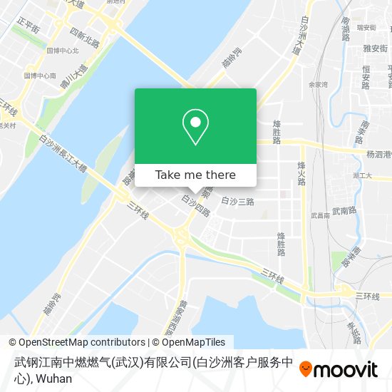 武钢江南中燃燃气(武汉)有限公司(白沙洲客户服务中心) map
