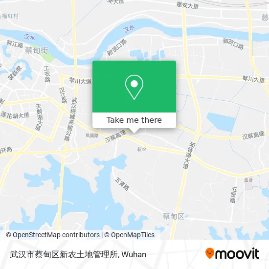 武汉市蔡甸区新农土地管理所 map