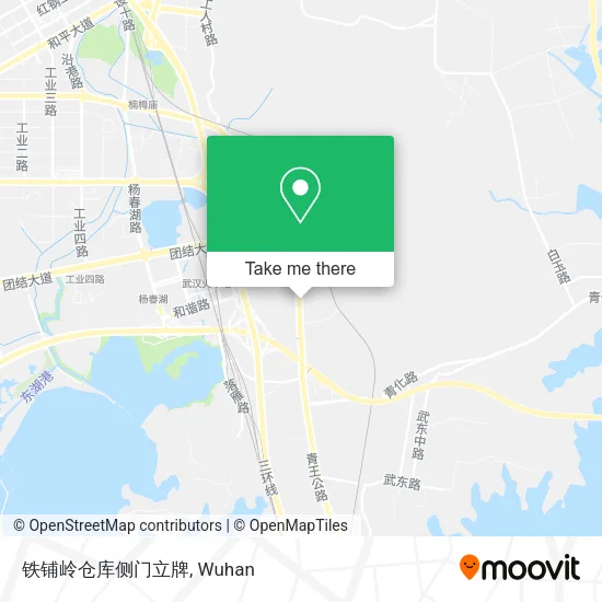 铁铺岭仓库侧门立牌 map