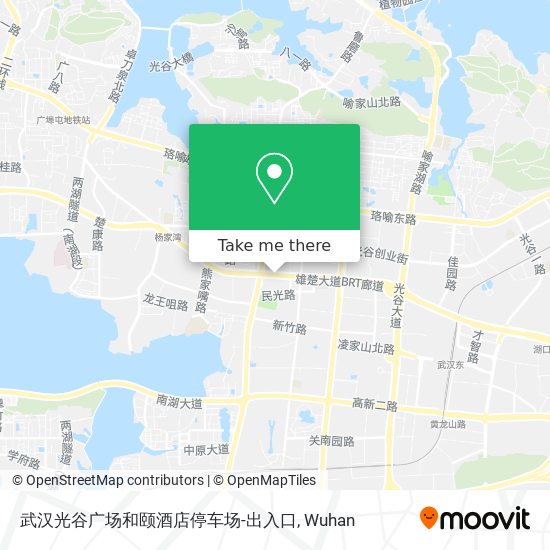 武汉光谷广场和颐酒店停车场-出入口 map