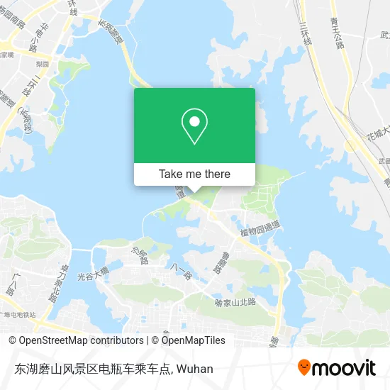 东湖磨山风景区电瓶车乘车点 map