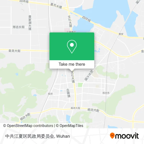 中共江夏区民政局委员会 map