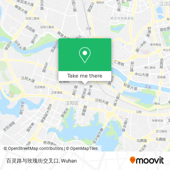 百灵路与玫瑰街交叉口 map