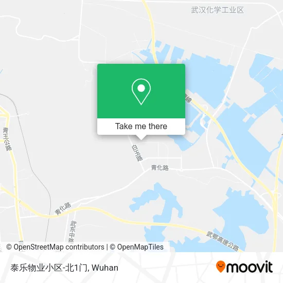 泰乐物业小区-北1门 map