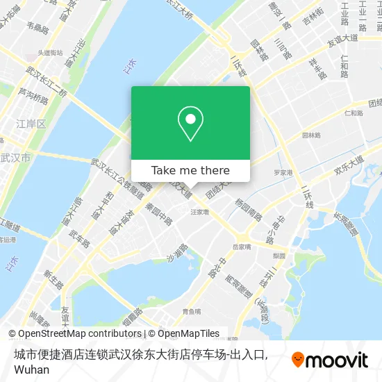 城市便捷酒店连锁武汉徐东大街店停车场-出入口 map