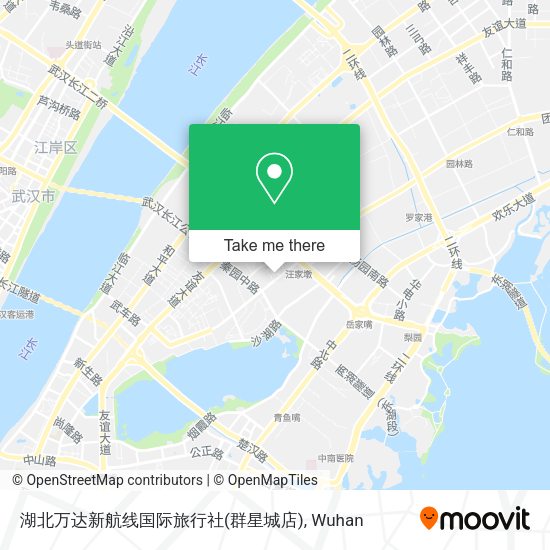 湖北万达新航线国际旅行社(群星城店) map