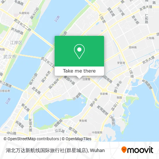 湖北万达新航线国际旅行社(群星城店) map