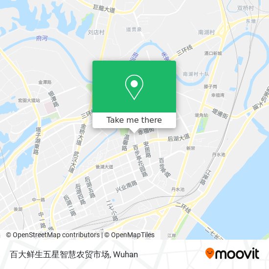 百大鲜生五星智慧农贸市场 map