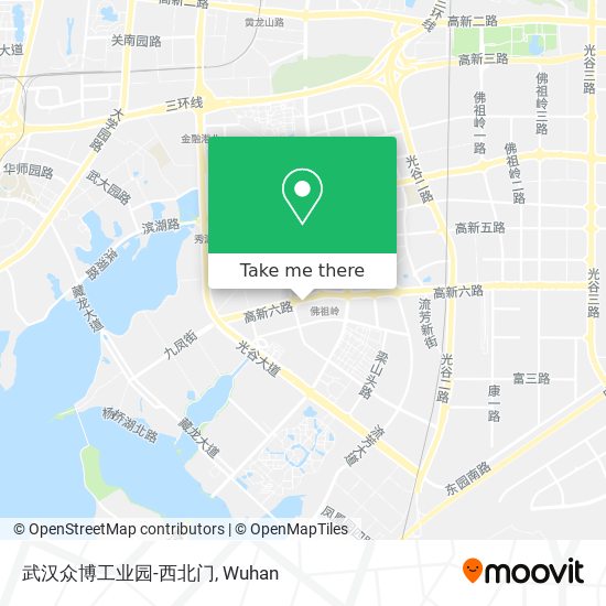 武汉众博工业园-西北门 map