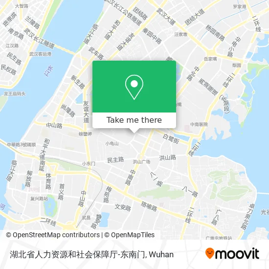 湖北省人力资源和社会保障厅-东南门 map