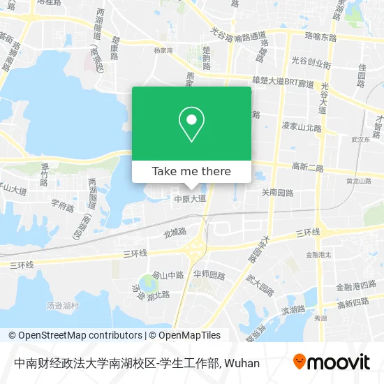 中南财经政法大学南湖校区-学生工作部 map