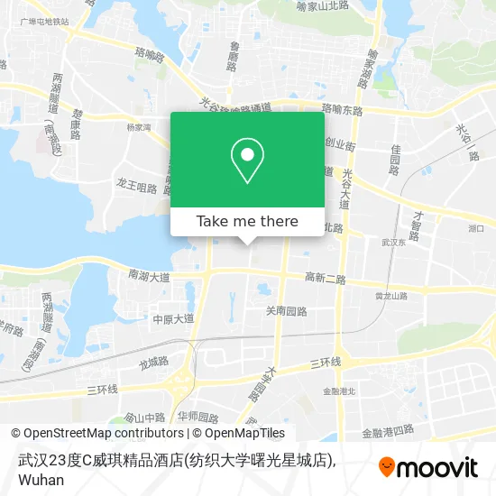 武汉23度C威琪精品酒店(纺织大学曙光星城店) map