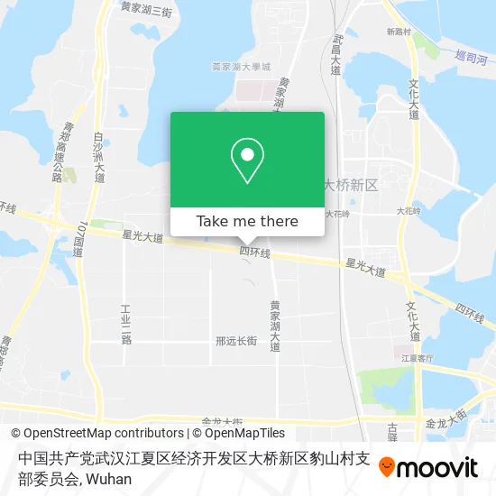 中国共产党武汉江夏区经济开发区大桥新区豹山村支部委员会 map