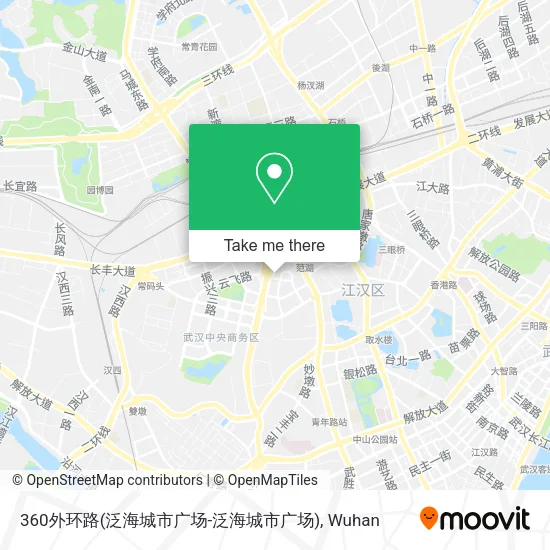 360外环路(泛海城市广场-泛海城市广场) map