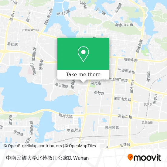 中南民族大学北苑教师公寓D map