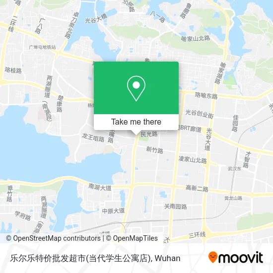 乐尔乐特价批发超市(当代学生公寓店) map