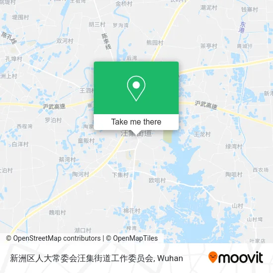 新洲区人大常委会汪集街道工作委员会 map