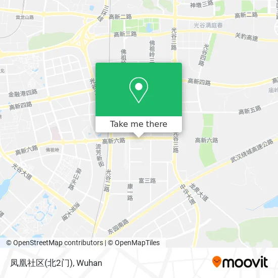 凤凰社区(北2门) map