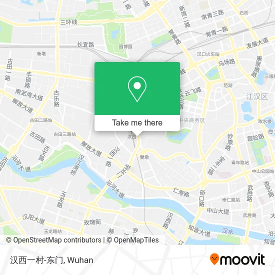 汉西一村-东门 map