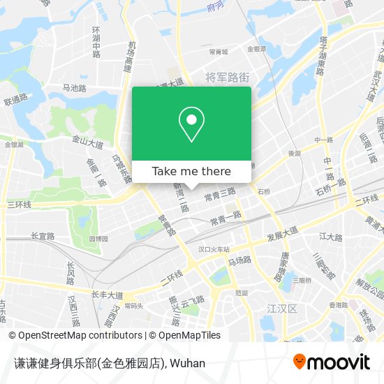 谦谦健身俱乐部(金色雅园店) map