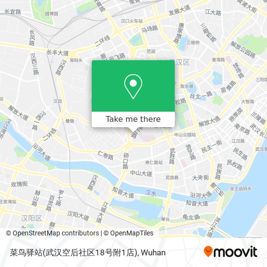 菜鸟驿站(武汉空后社区18号附1店) map