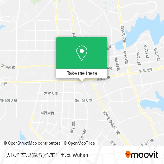 人民汽车城(武汉)汽车后市场 map