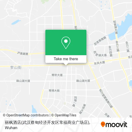 丽枫酒店(武汉蔡甸经济开发区常福商业广场店) map