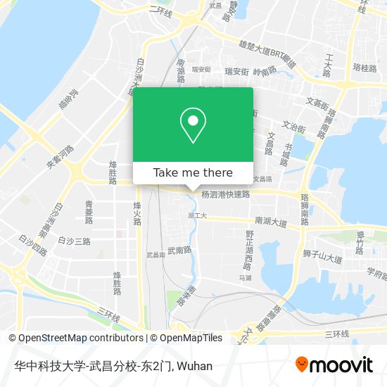 华中科技大学-武昌分校-东2门 map