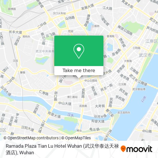 Ramada Plaza Tian Lu Hotel Wuhan (武汉华泰达天禄酒店) map