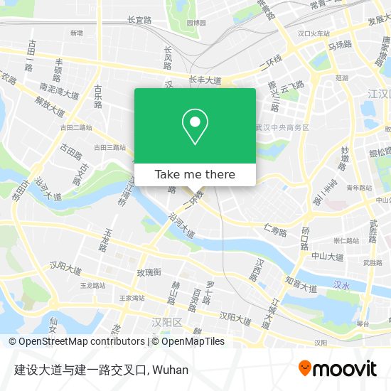 建设大道与建一路交叉口 map