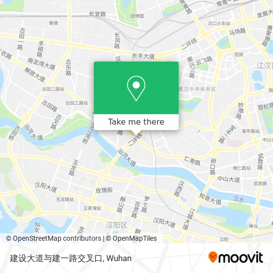 建设大道与建一路交叉口 map
