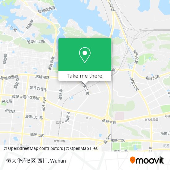 恒大华府B区-西门 map